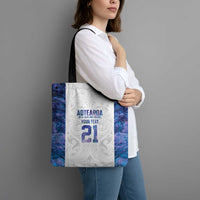 Custom New Zealand Aotearoa Tote Bag Purple Maori Paua Shell Indigenous LT9 - Polynesian Pride