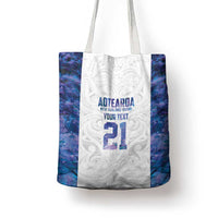 Custom New Zealand Aotearoa Tote Bag Purple Maori Paua Shell Indigenous LT9 - Polynesian Pride