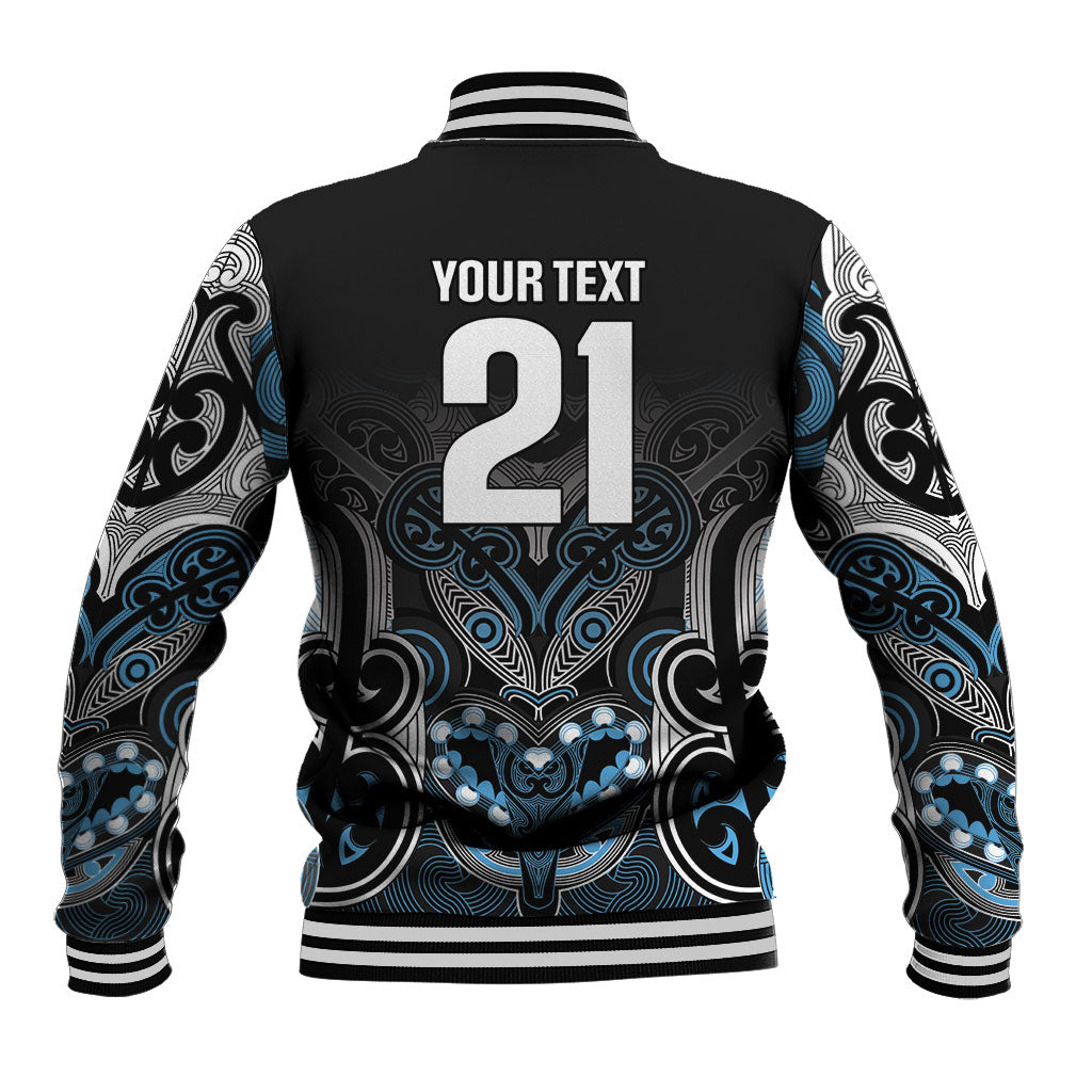 World Cricket Custom New Zealand Baseball Jacket Kia kaha nga Potae Pango LT9 - Polynesian Pride