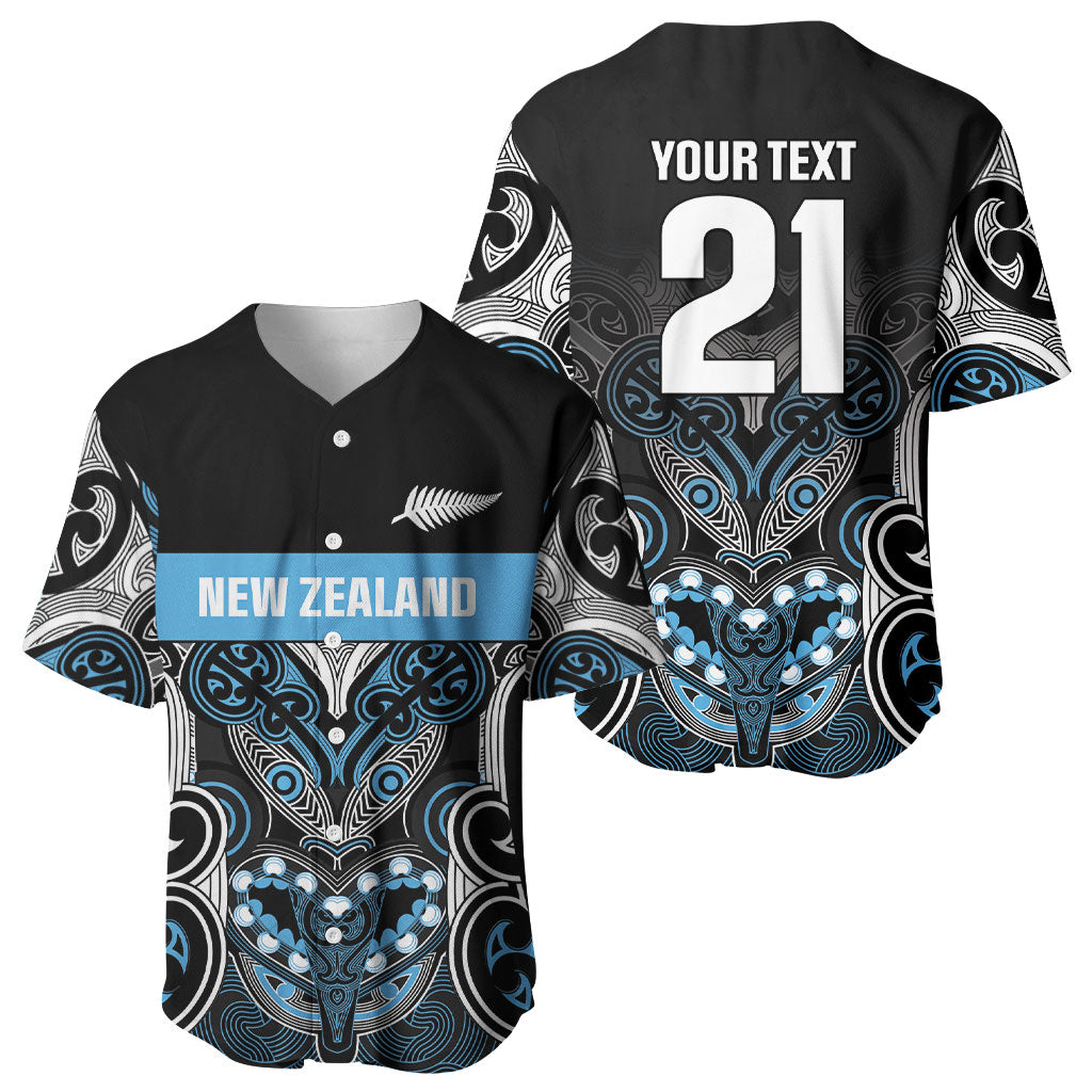 World Cricket Custom New Zealand Baseball Jersey Kia kaha nga Potae Pango LT9 - Polynesian Pride