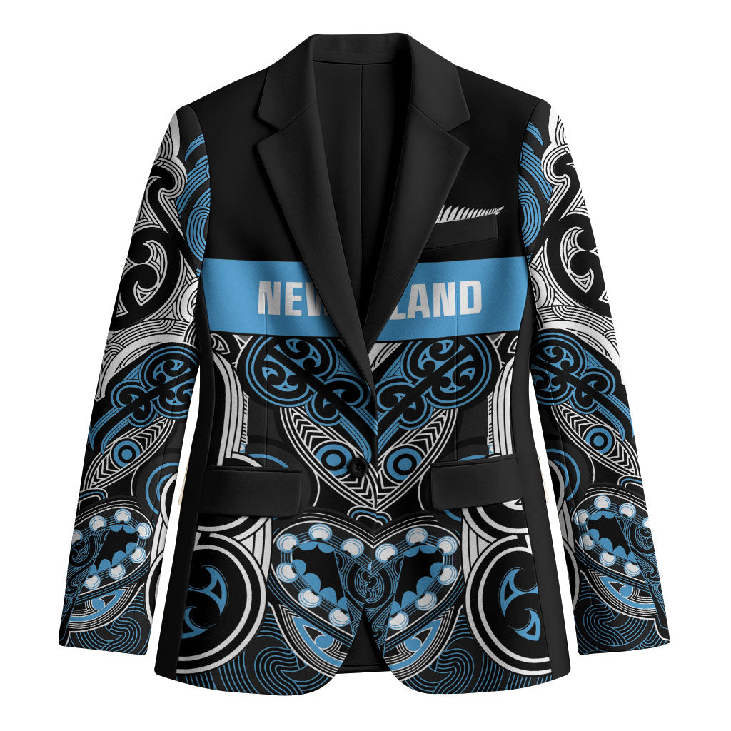 World Cricket Custom New Zealand Blazer Kia kaha nga Potae Pango LT9 Unisex Black - Polynesian Pride