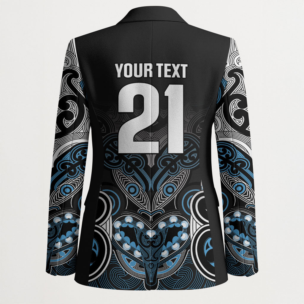 World Cricket Custom New Zealand Blazer Kia kaha nga Potae Pango LT9 - Polynesian Pride