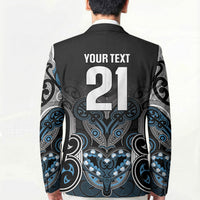 World Cricket Custom New Zealand Blazer Kia kaha nga Potae Pango LT9 - Polynesian Pride