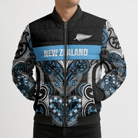 World Cricket Custom New Zealand Bomber Puffer Jacket Kia kaha nga Potae Pango LT9 - Polynesian Pride