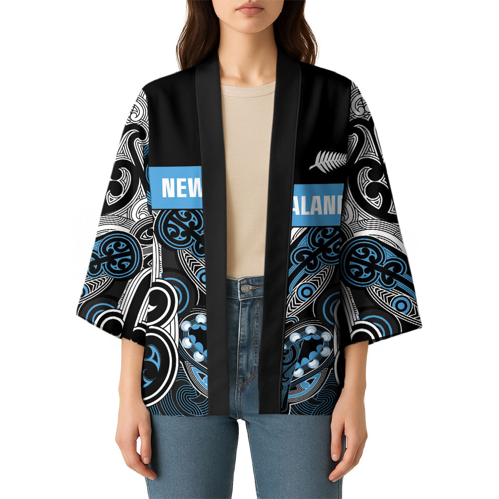 World Cricket Custom New Zealand Kimono Kia kaha nga Potae Pango LT9 - Polynesian Pride