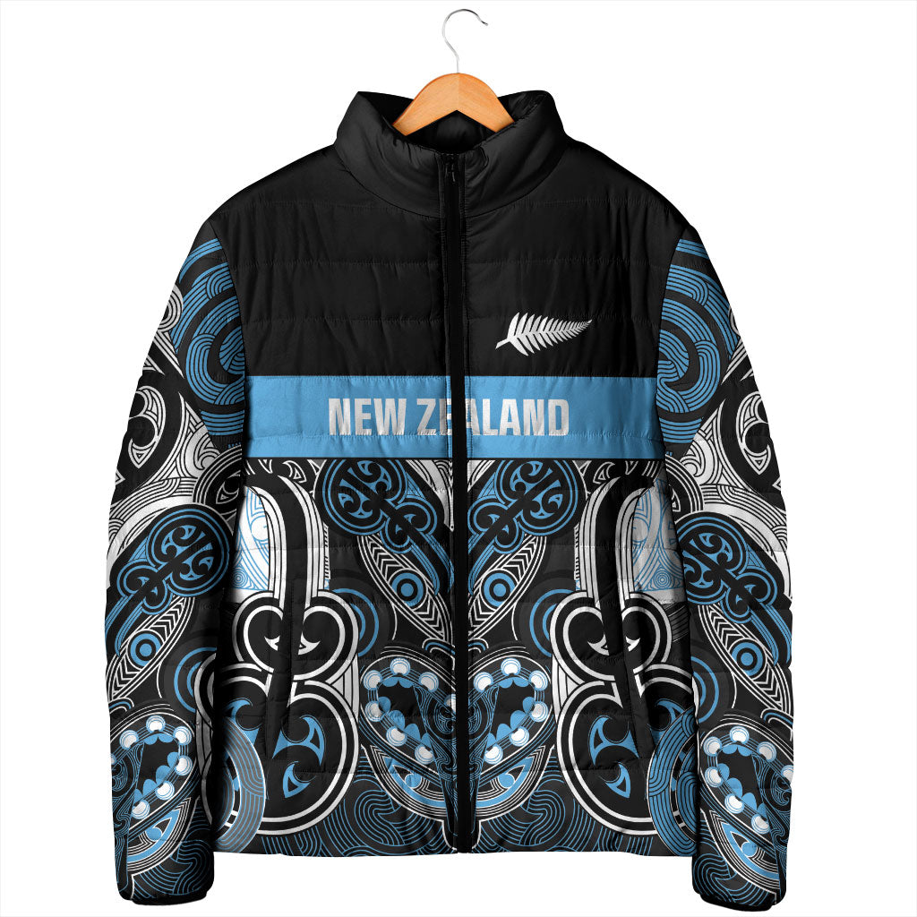 World Cricket Custom New Zealand Padded Jacket Kia kaha nga Potae Pango LT9 - Polynesian Pride
