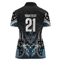 World Cricket Custom New Zealand Women Polo Shirt Kia kaha nga Potae Pango LT9 - Polynesian Pride
