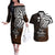 Your Matter Suicide Prevention Couples Matching Off The Shoulder Long Sleeve Dress and Hawaiian Shirt Gold Polynesian Tribal LT9 Gold - Polynesian Pride