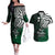 Your Matter Suicide Prevention Couples Matching Off The Shoulder Long Sleeve Dress and Hawaiian Shirt Green Polynesian Tribal LT9 Green - Polynesian Pride