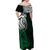 Your Matter Suicide Prevention Off Shoulder Maxi Dress Green Polynesian Tribal LT9 - Polynesian Pride