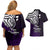 Your Matter Suicide Prevention Couples Matching Off Shoulder Short Dress and Hawaiian Shirt Purple Polynesian Tribal LT9 - Polynesian Pride