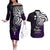 Your Matter Suicide Prevention Couples Matching Off The Shoulder Long Sleeve Dress and Hawaiian Shirt Purple Polynesian Tribal LT9 Purple - Polynesian Pride