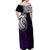 Your Matter Suicide Prevention Off Shoulder Maxi Dress Purple Polynesian Tribal LT9 - Polynesian Pride