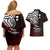 Your Matter Suicide Prevention Couples Matching Off Shoulder Short Dress and Hawaiian Shirt Red Polynesian Tribal LT9 - Polynesian Pride