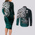 Your Matter Suicide Prevention Couples Matching Long Sleeve Bodycon Dress and Long Sleeve Button Shirts Turqoise Polynesian Tribal LT9 - Polynesian Pride