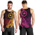 Papua New Guinea Island Men Tank Top Bird of Paradise with Gold Polynesian Tribal LT9 - Polynesian Pride