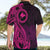 Papua New Guinea Island Hawaiian Shirt Bird of Paradise with Pink Polynesian Tribal LT9 - Polynesian Pride