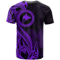 Papua New Guinea Island T Shirt Bird of Paradise with Purple Polynesian Tribal LT9 - Polynesian Pride