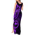 Papua New Guinea Island Tank Maxi Dress Bird of Paradise with Purple Polynesian Tribal LT9 - Polynesian Pride