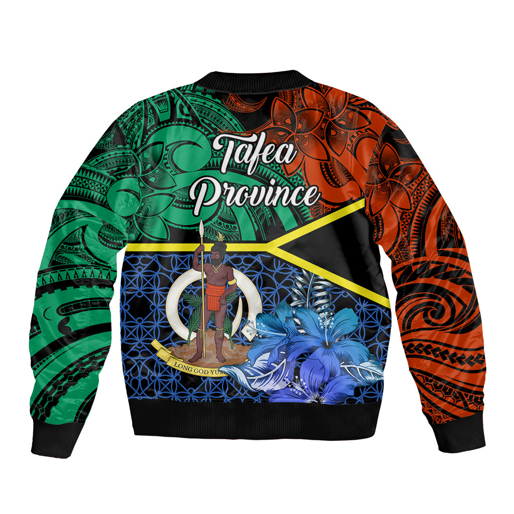 Tafea Day Sleeve Zip Bomber Jacket Vanuatu Sand Drawing With Polynesian Pattern LT9 - Polynesian Pride