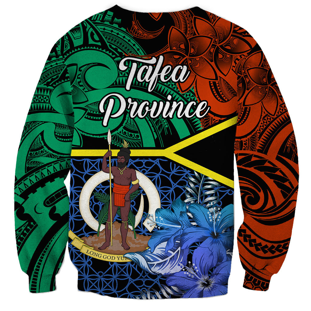Tafea Day Sweatshirt Vanuatu Sand Drawing With Polynesian Pattern LT9 - Polynesian Pride