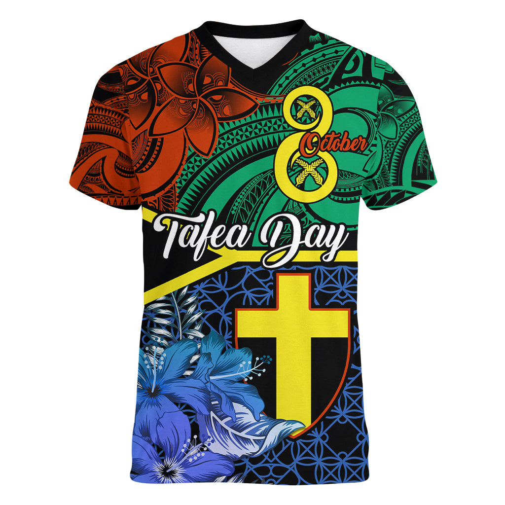 tafea-day-women-v-neck-t-shirt-vanuatu-sand-drawing-with-polynesian-pattern