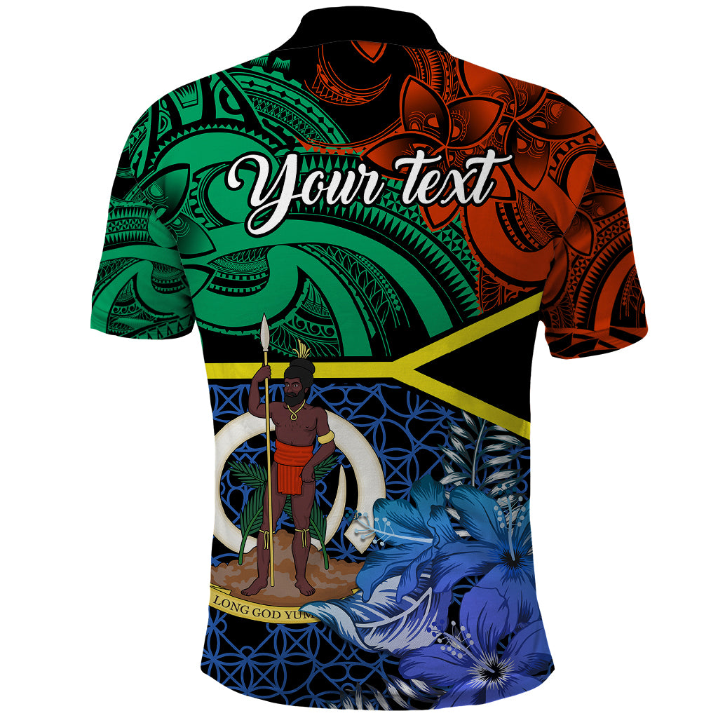 Personalised Tafea Day Polo Shirt Vanuatu Sand Drawing With Polynesian Pattern LT9 - Polynesian Pride