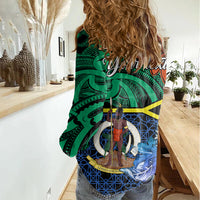 personalised-tafea-day-women-casual-shirt-vanuatu-sand-drawing-with-polynesian-pattern