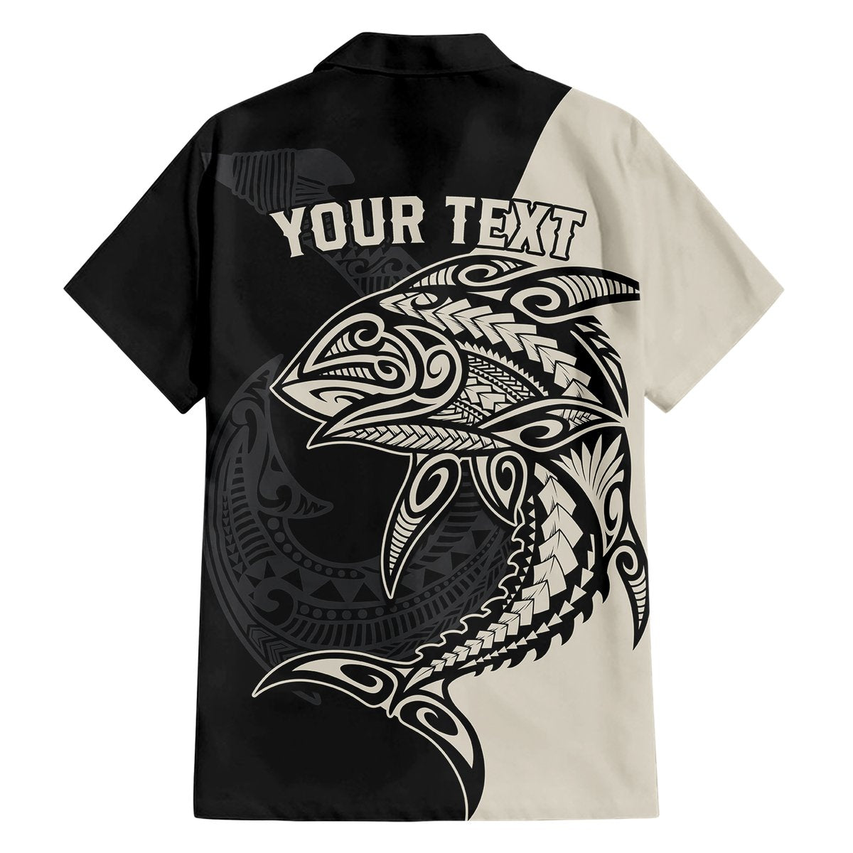 Personalised Polynesia Fishing Hawaiian Shirt With Maori Hei Matau Fish Hook Gold Art LT9 - Polynesian Pride