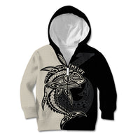 Personalised Polynesia Fishing Kid Hoodie With Maori Hei Matau Fish Hook Gold Art LT9 Zip Hoodie Gold - Polynesian Pride