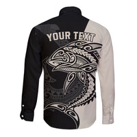 personalised-polynesia-fishing-long-sleeve-button-shirt-with-maori-hei-matau-fish-hook-gold-art