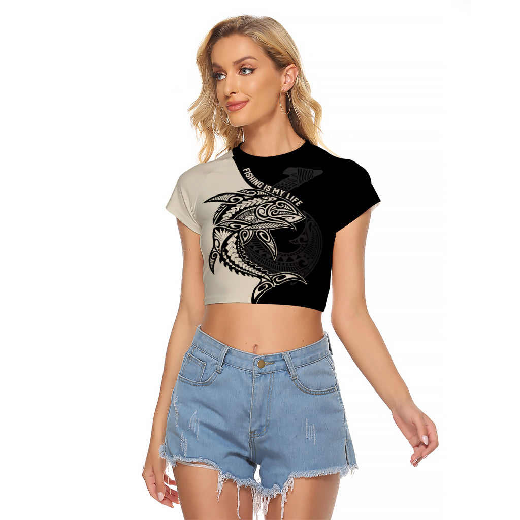 personalised-polynesia-fishing-raglan-cropped-t-shirt-with-maori-hei-matau-fish-hook-gold-art