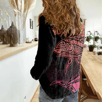 personalised-polynesia-fishing-women-casual-shirt-with-maori-hei-matau-fish-hook-pink-art