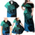 personalised-polynesia-fishing-family-matching-off-shoulder-maxi-dress-and-hawaiian-shirt-with-maori-hei-matau-fish-hook-turquoise-art