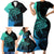 personalised-polynesia-fishing-family-matching-short-sleeve-bodycon-dress-and-hawaiian-shirt-with-maori-hei-matau-fish-hook-turquoise-art