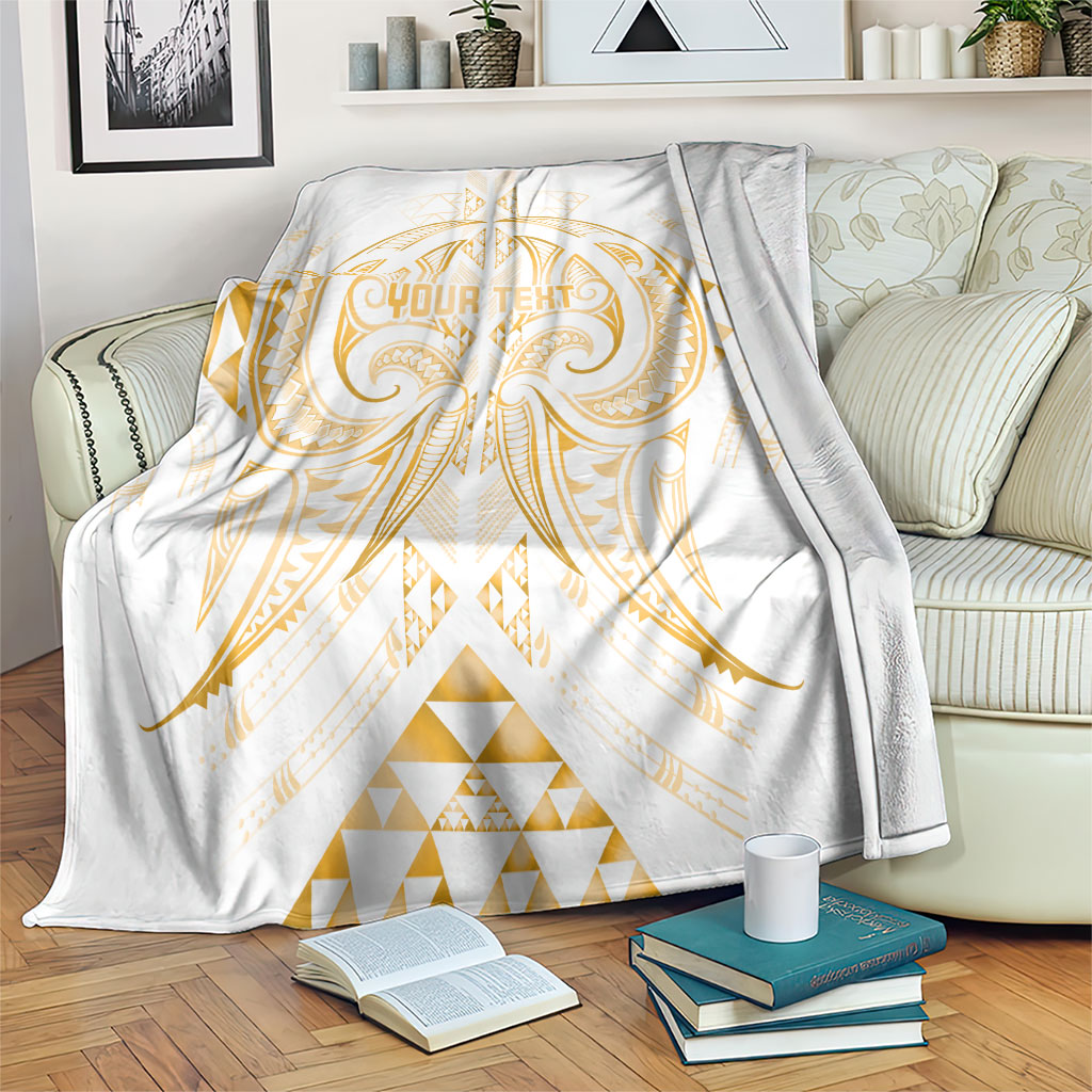 Maori Rugby Custom Ngaru Mangopare Blanket Koura Niho Taniwha Motif