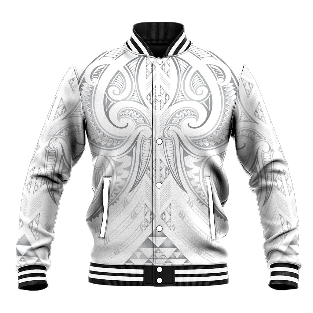 Maori Rugby Custom Ngaru Mangopare Baseball Jacket Kiwikiwi Niho Taniwha Motif