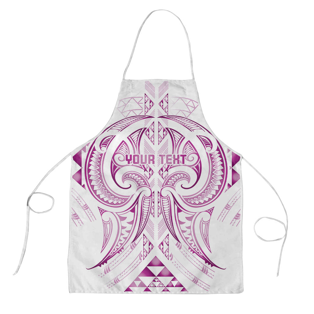 Maori Rugby Custom Ngaru Mangopare Apron Mawhero Niho Taniwha Motif LT9 Pink - Polynesian Pride