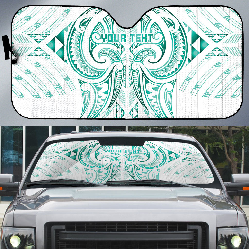 Maori Rugby Custom Ngaru Mangopare Auto Sun Shade Karikiorangi Taniwha Motif