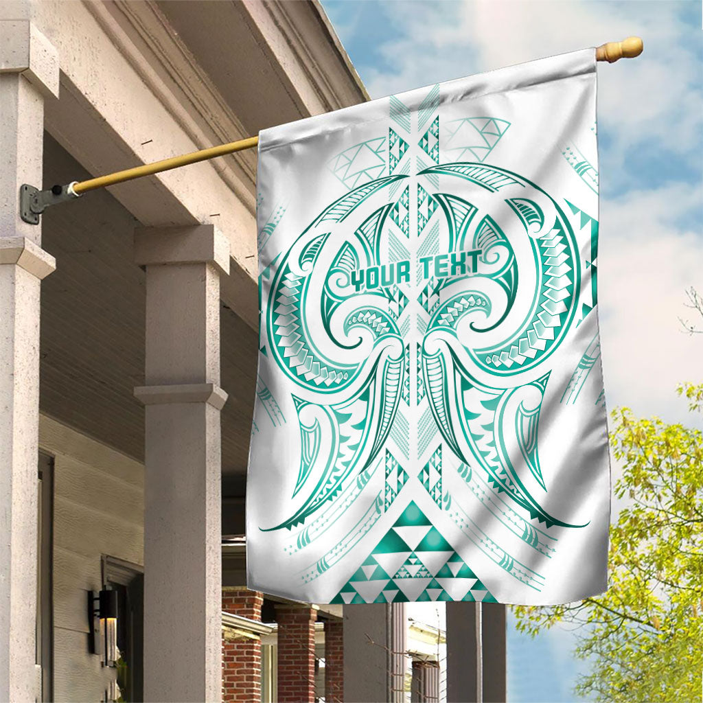 Maori Rugby Custom Ngaru Mangopare Garden Flag Karikiorangi Taniwha Motif