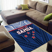 Rugby Toa Samoa Area Rug Samoa mo Samoa Island Warrior Pride - Polynesian Pride