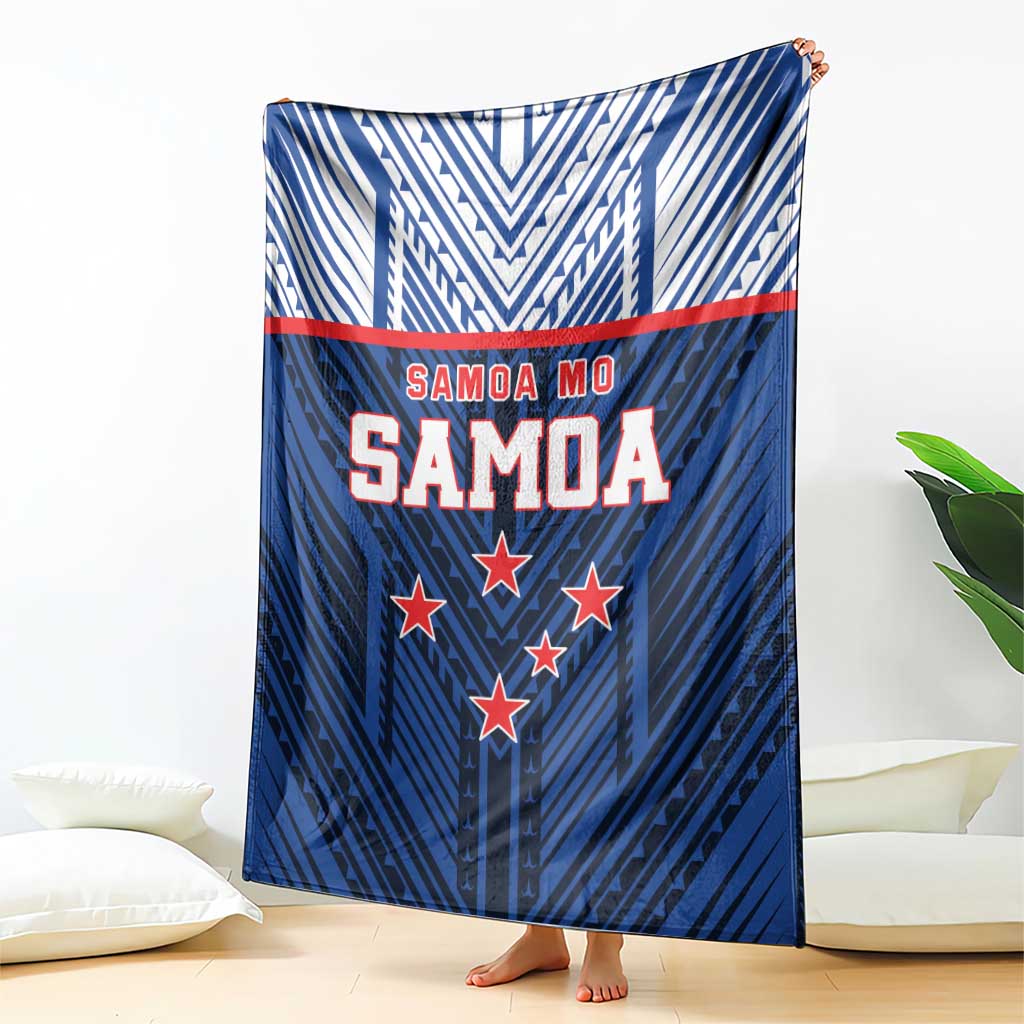 Rugby Toa Samoa Blanket Samoa mo Samoa Island Warrior Pride - Polynesian Pride