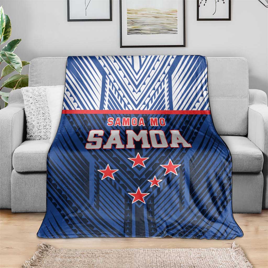 Rugby Toa Samoa Blanket Samoa mo Samoa Island Warrior Pride - Polynesian Pride