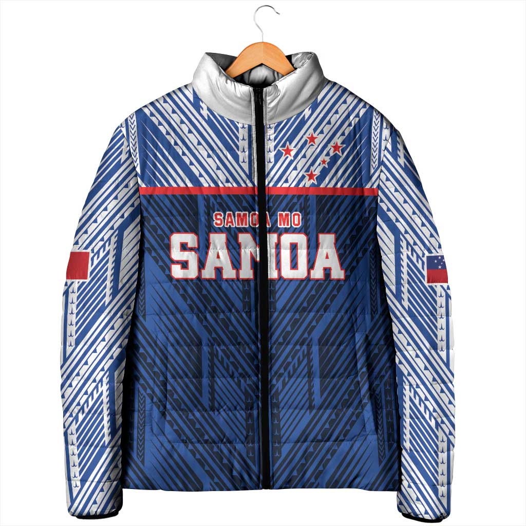 Custom Rugby Toa Samoa Padded Jacket Samoa mo Samoa Island Warrior Pride - Polynesian Pride