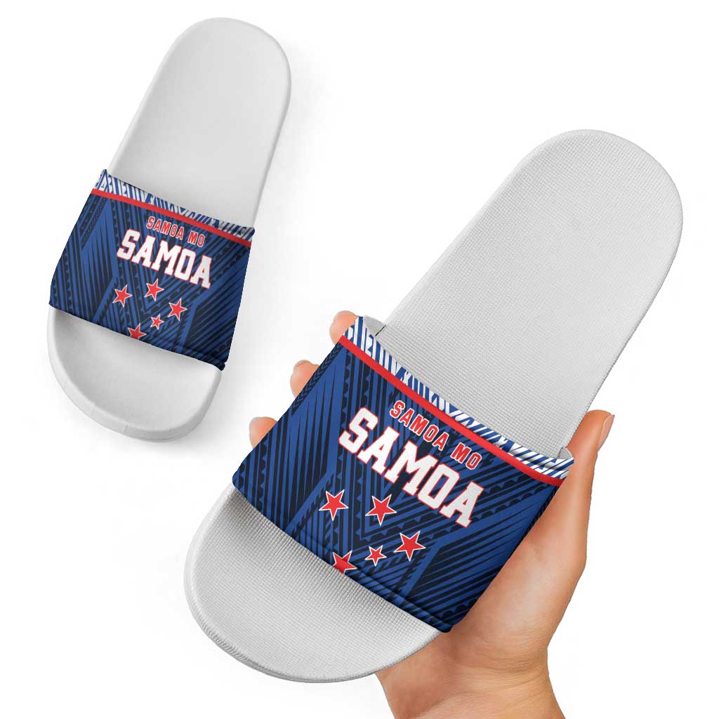 Rugby Toa Samoa Slide Sandals Samoa mo Samoa Island Warrior Pride - Polynesian Pride