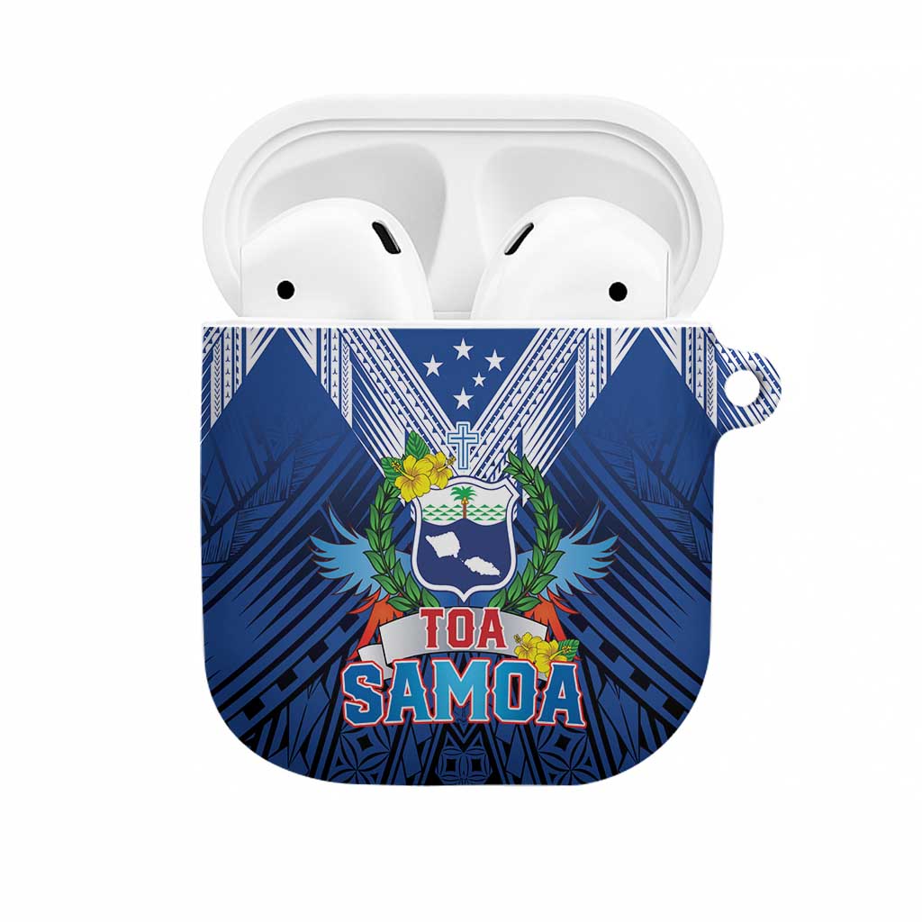 Rugby Toa Samoa AirPods Case Samoa mo Samoa Strength in Tatau - Polynesian Pride