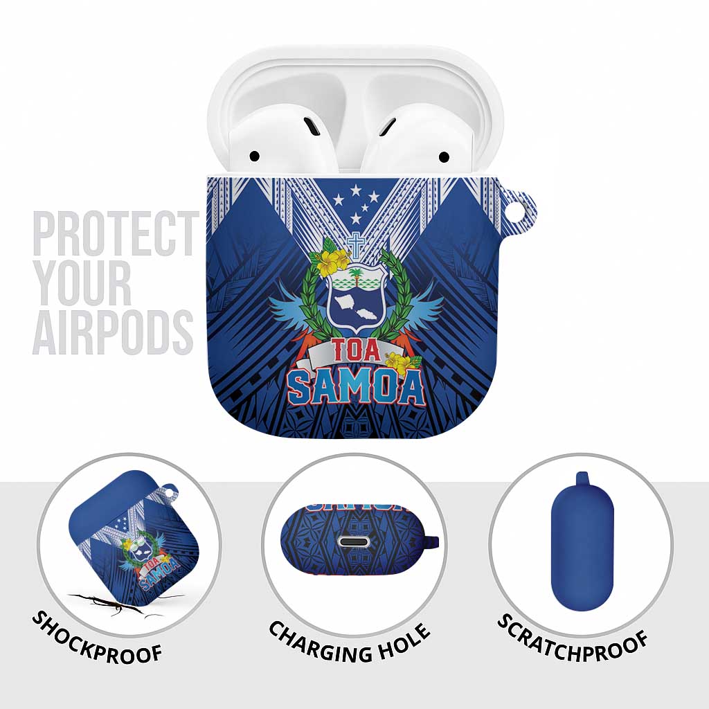 Rugby Toa Samoa AirPods Case Samoa mo Samoa Strength in Tatau - Polynesian Pride