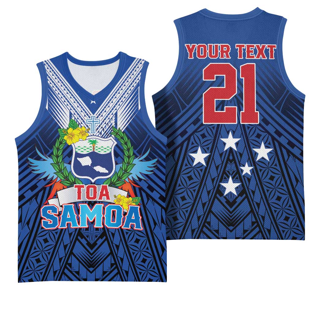 Custom Rugby Toa Samoa Basketball Jersey Samoa mo Samoa Strength in Tatau - Polynesian Pride