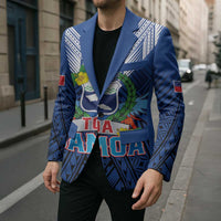 Custom Rugby Toa Samoa Blazer Samoa mo Samoa Strength in Tatau - Polynesian Pride
