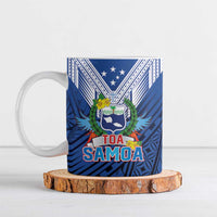 Custom Rugby Toa Samoa Ceramic Mug Samoa mo Samoa Strength in Tatau - Polynesian Pride